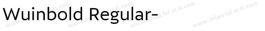 Wuinbold Regular字体转换